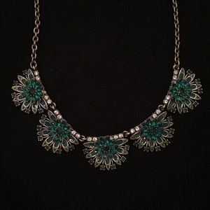 Green Gold Chain Necklace